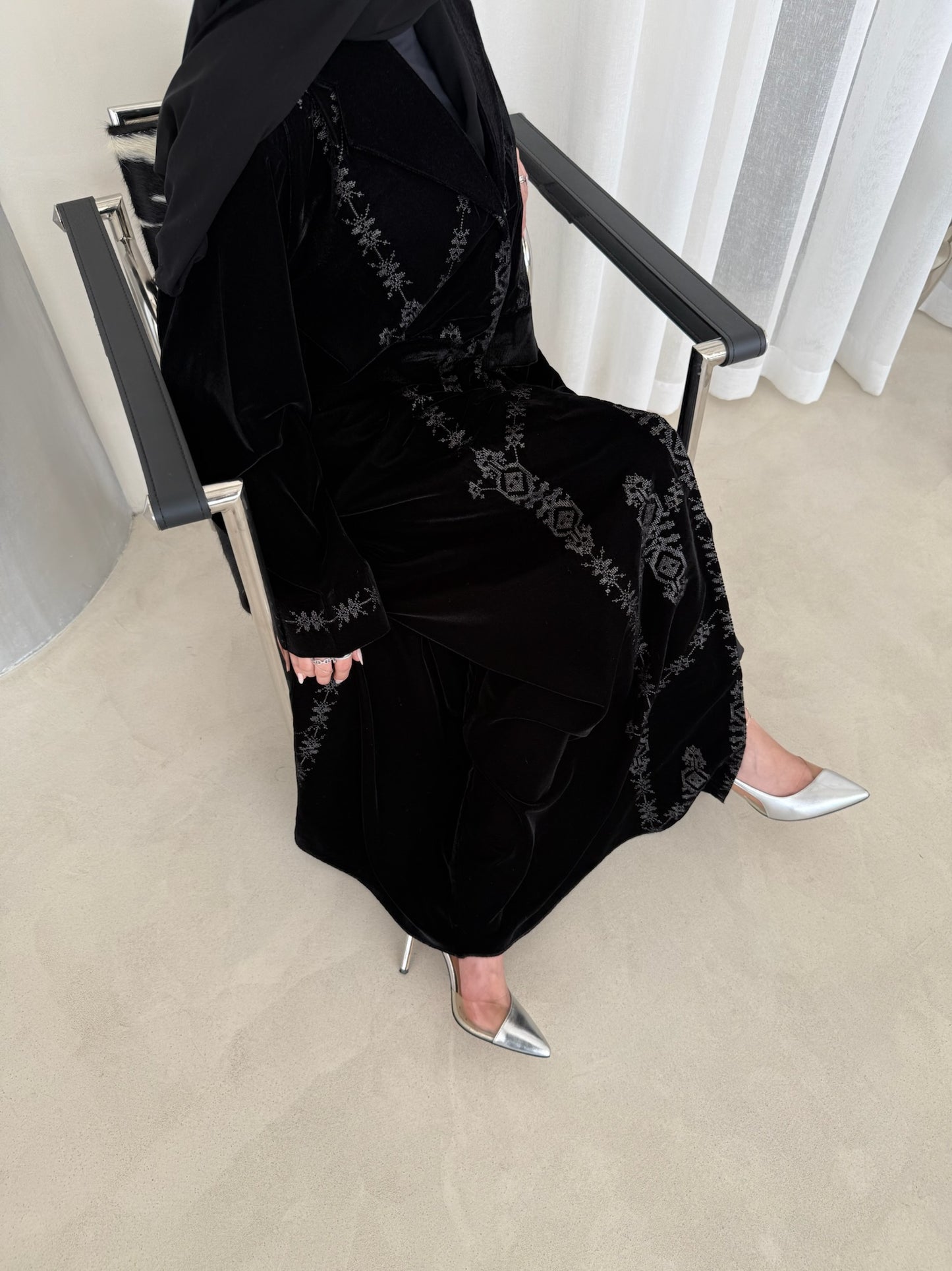 Rama Velvet Abaya set