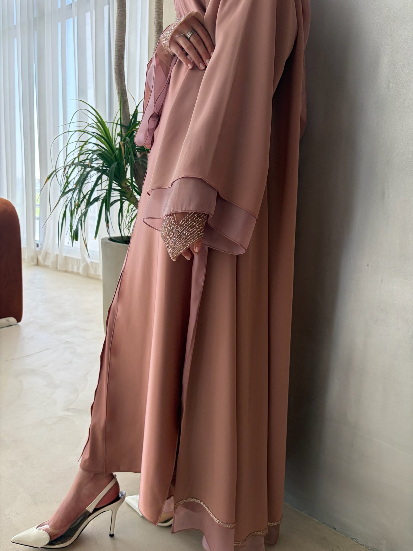 Inara Mauve Abaya set