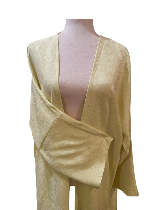 Yellow Floral brocade