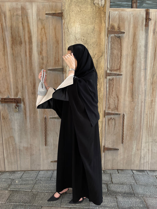 Isra Black cuffed dress