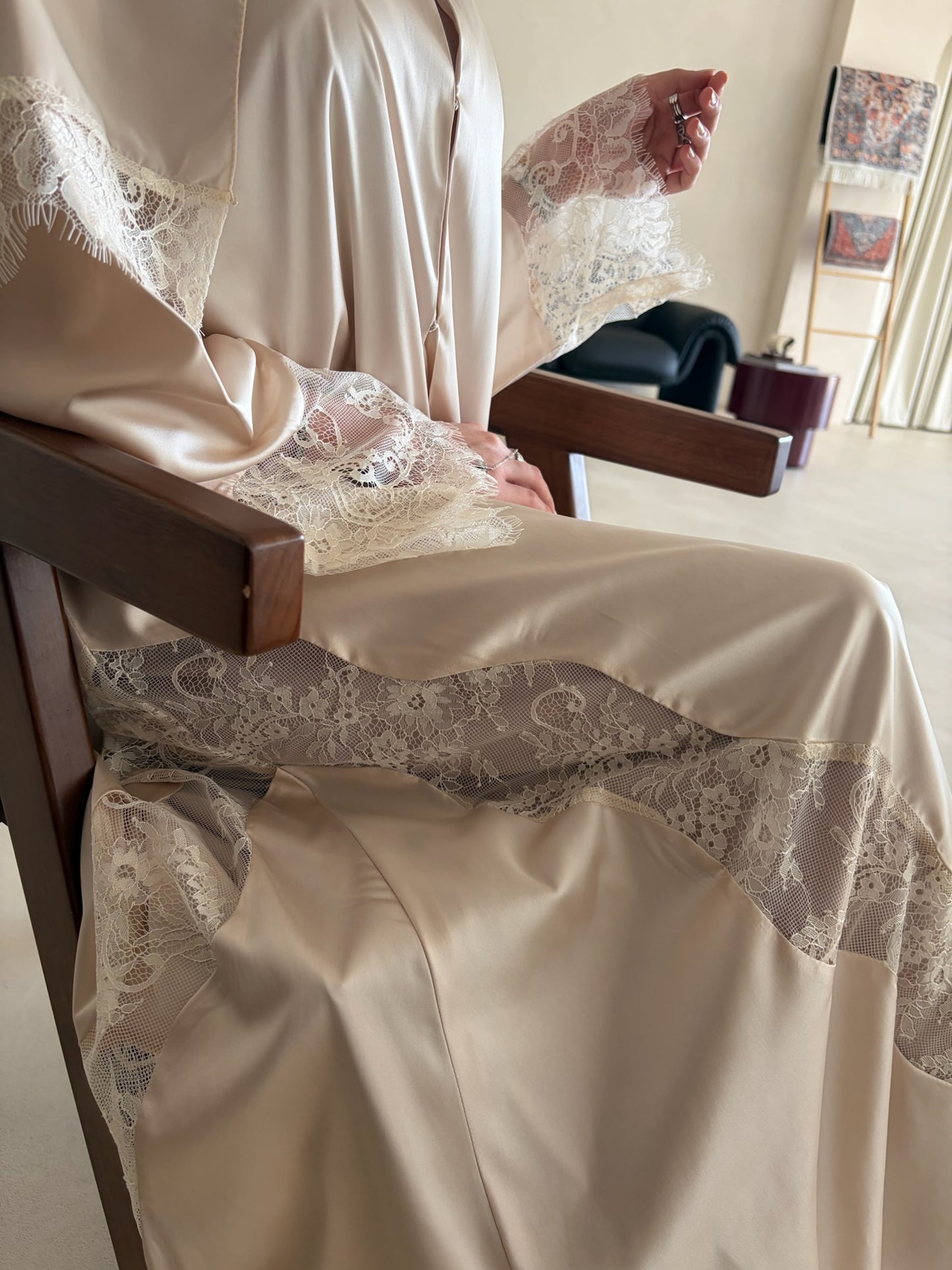 Lilly lace abaya and hijab