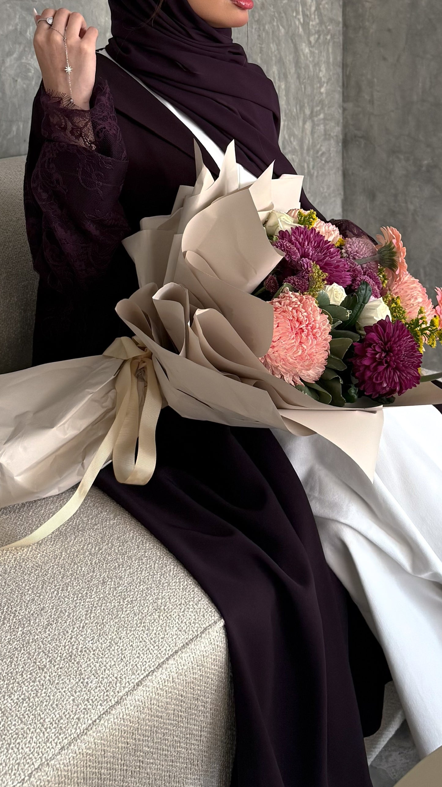 Nessa lace abaya