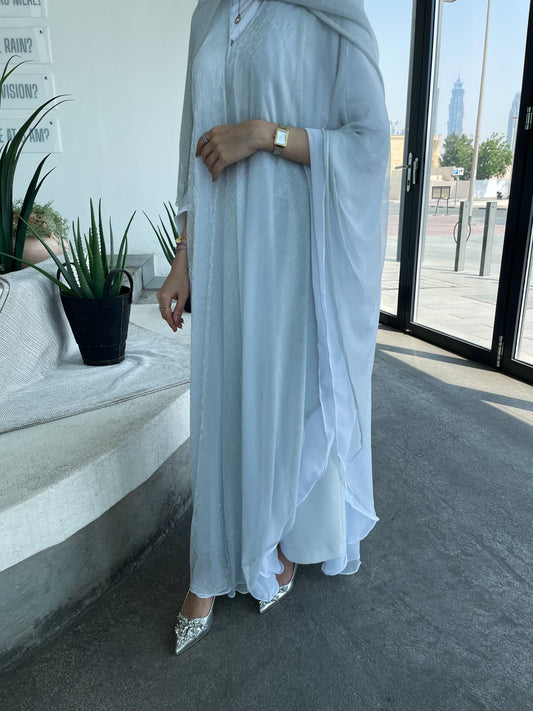 Frost Shimmer abaya & shela