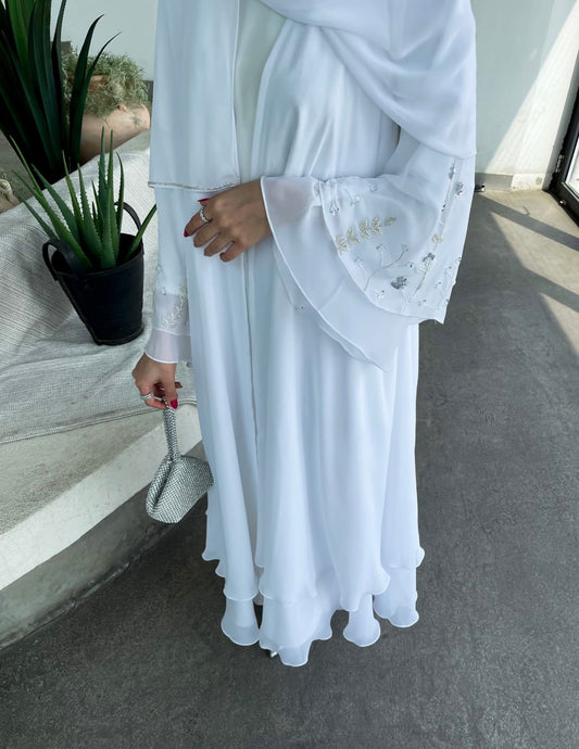 PRE ORDER Amara white beaded 3 piece set