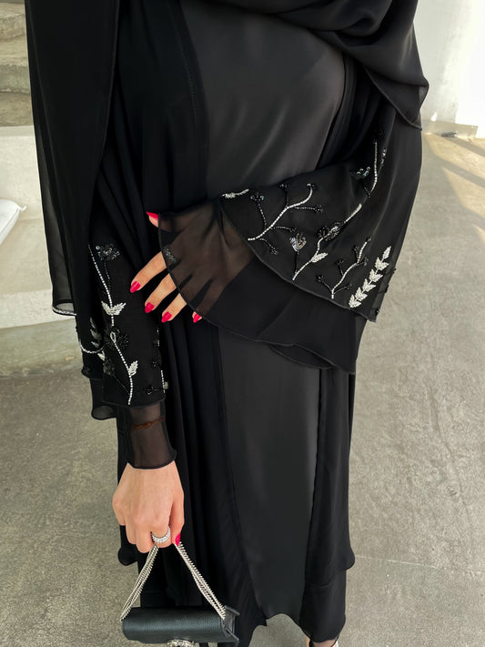 PRE ORDER Amara black beaded 3 piece set