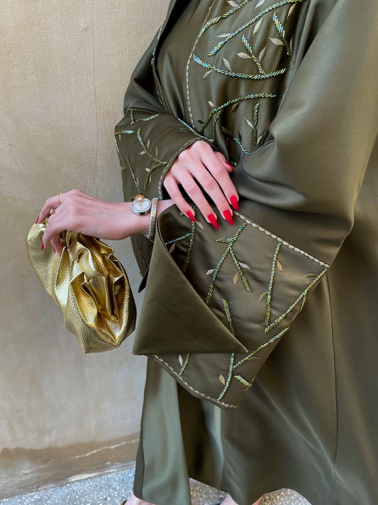 PRE ORDER Nala green abaya set