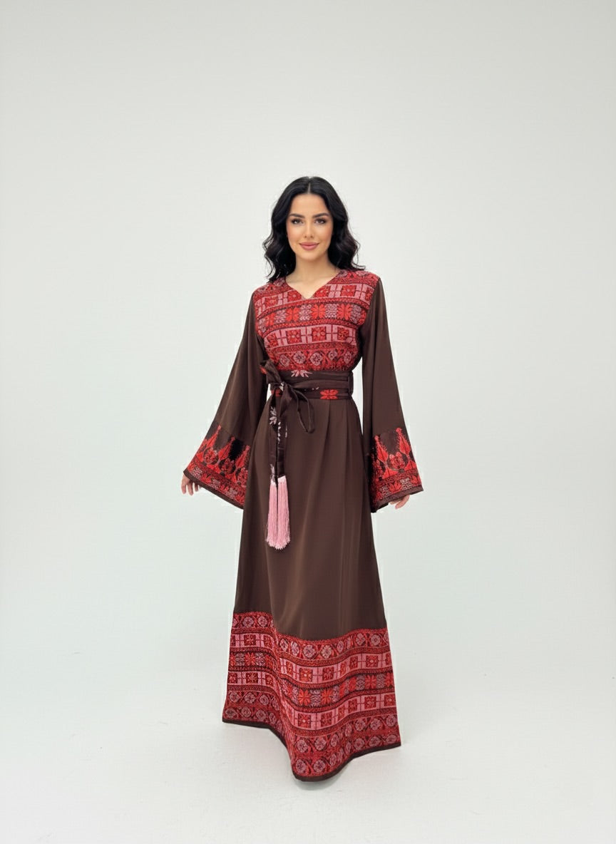 Brown thobe