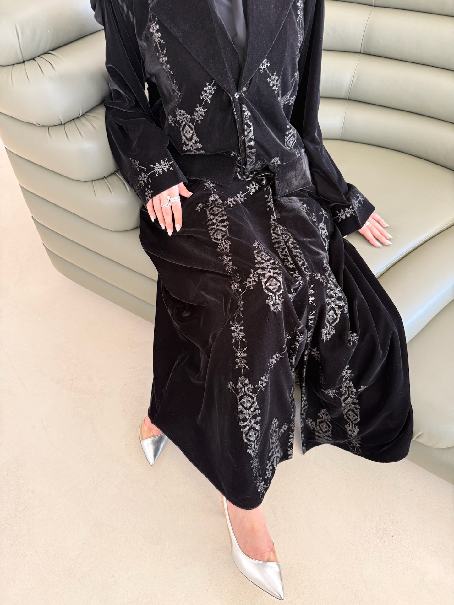 Rama Velvet Abaya set