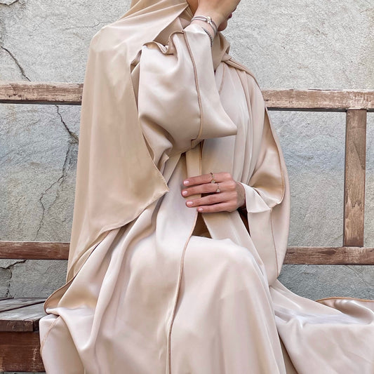 Yasmin abaya set -Sand