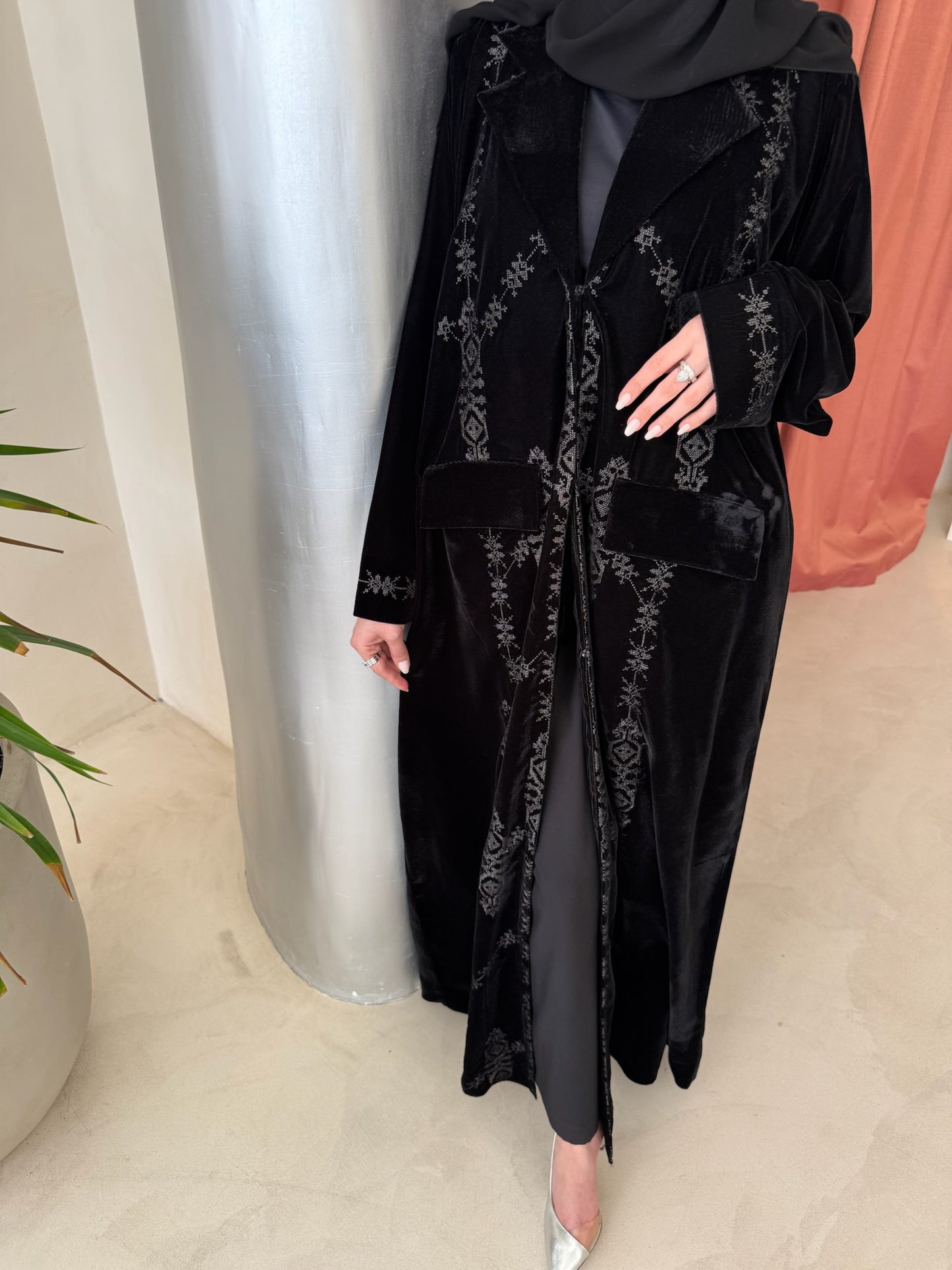 Rama Velvet Abaya set