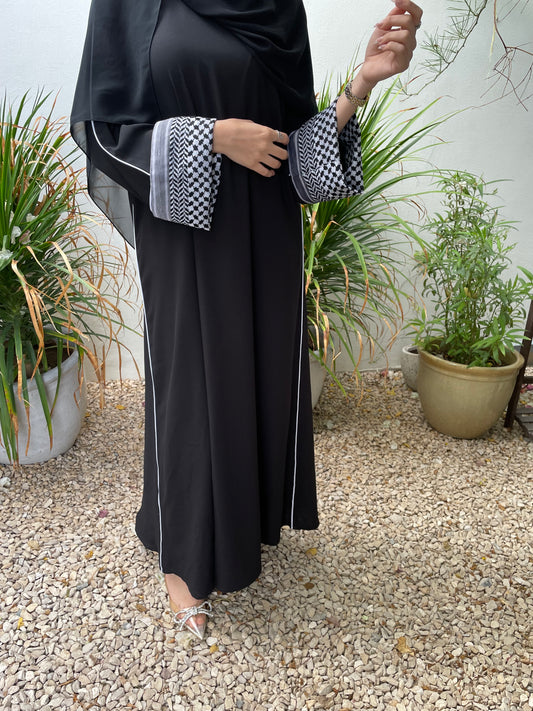 Black kuffiyeh dress