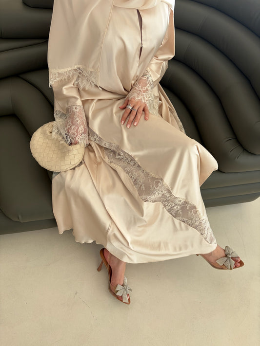 Lilly lace abaya and hijab