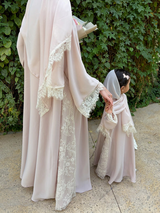 Mini Mai lace abaya & Hijab
