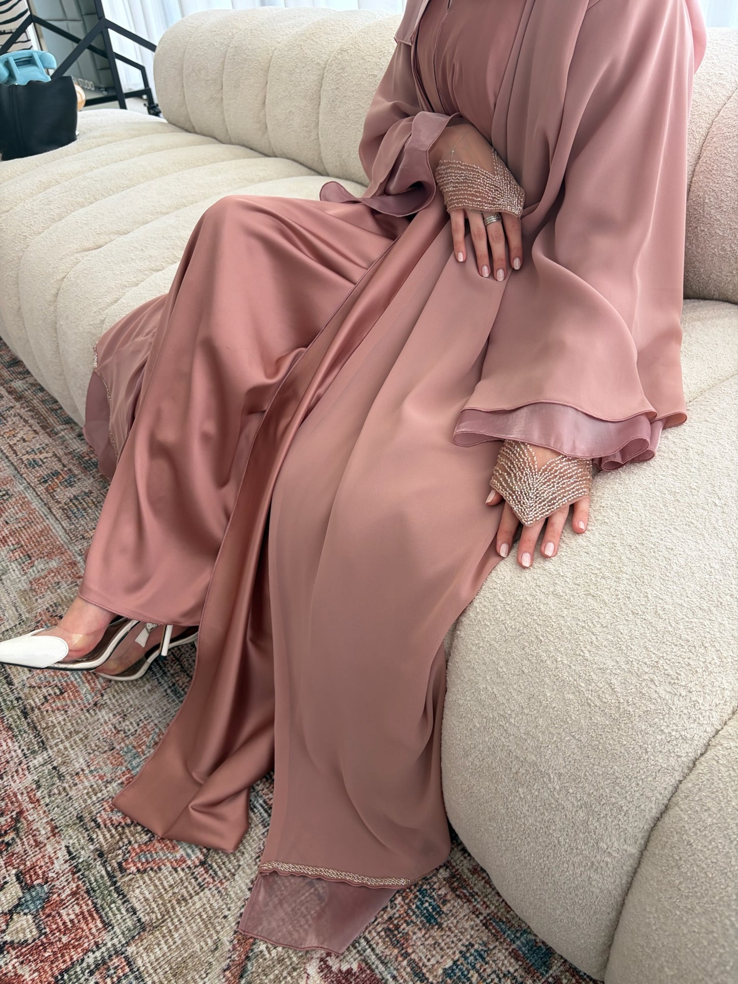 Inara Mauve Abaya set