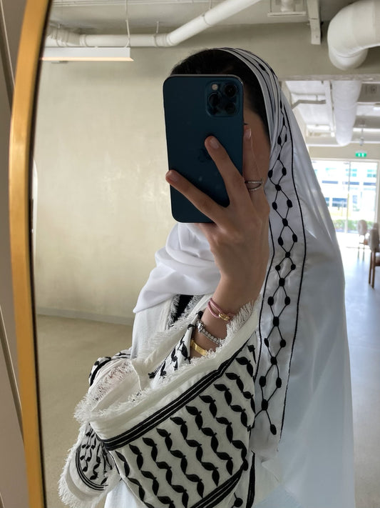Kuffiyeh chiffon hijab
