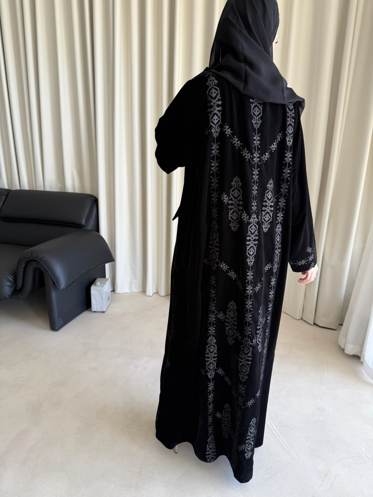 Rama Velvet Abaya set