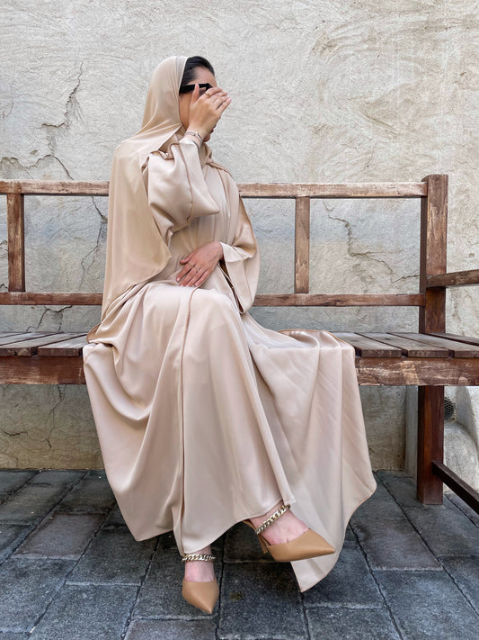 Yasmin abaya set -Sand